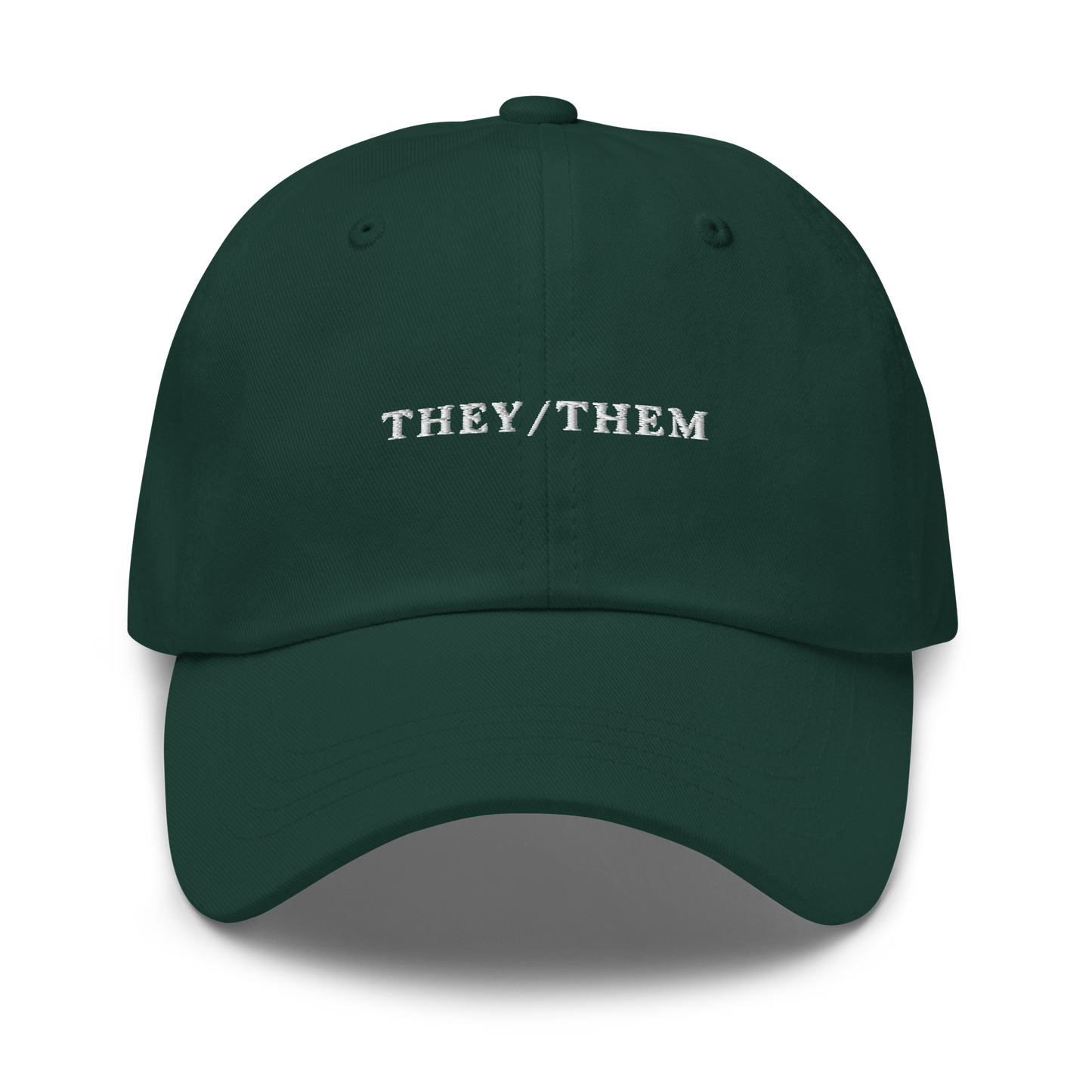 They / Them Pronouns Embroidered Dad Hat