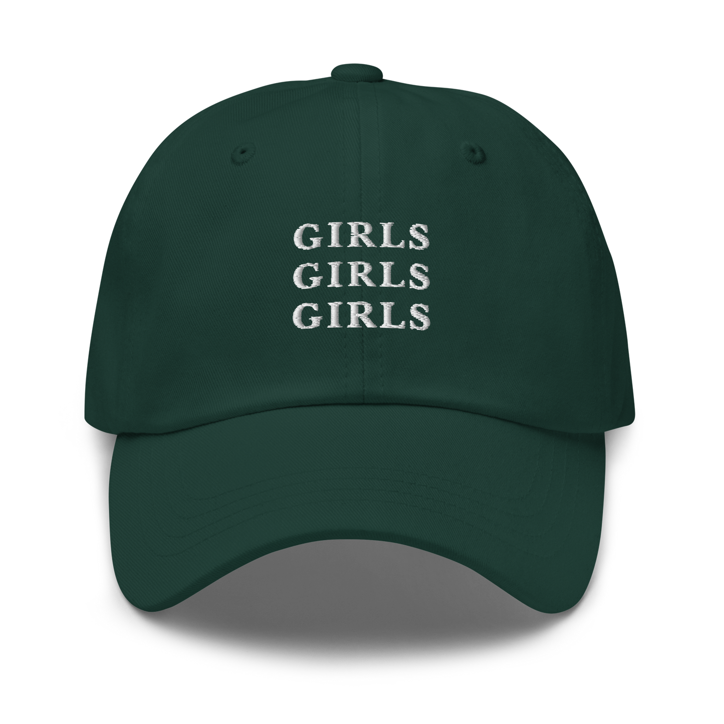 Girls Girls Girls Embroidered Dad Hat