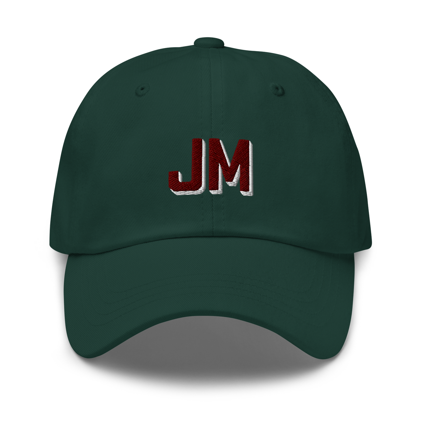 CUSTOM Varsity Initials Maroon Embroidered Dad Hat