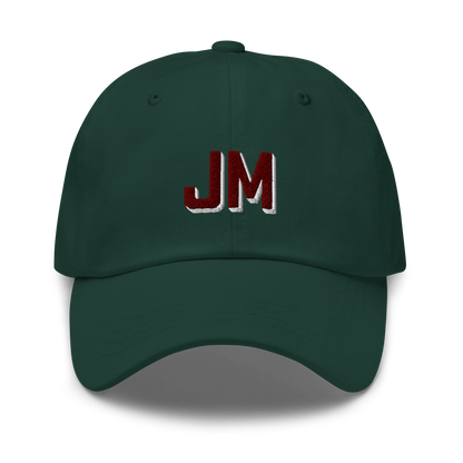 CUSTOM Varsity Initials Maroon Embroidered Dad Hat