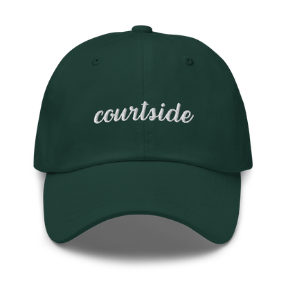 Courtside Tennis Embroidered Dad Hat