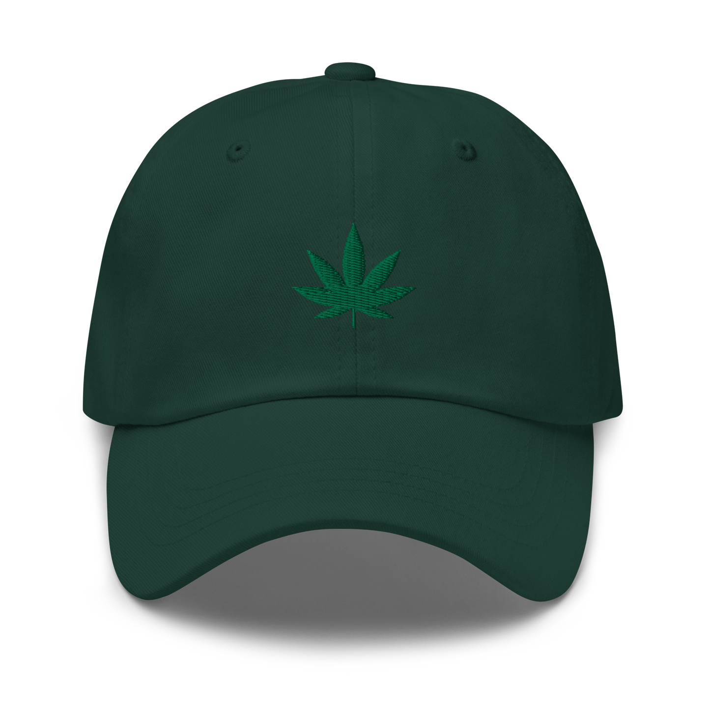 Weed Leaf Embroidered Dad Hat