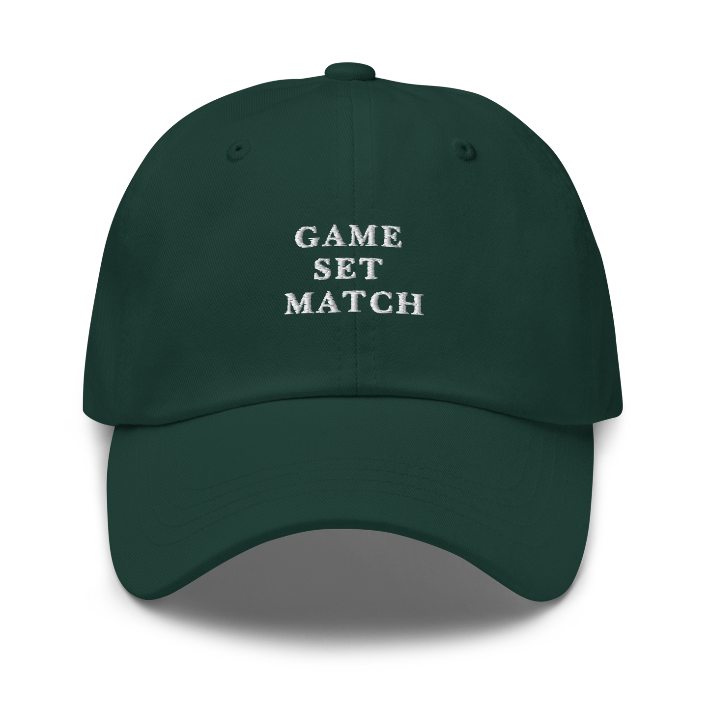 Game Set Match Tennis Embroidered Dad Hat