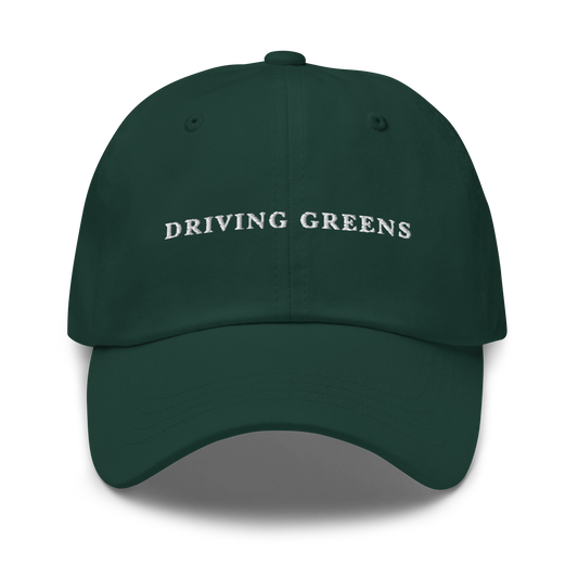 Driving Greens Golf Embroidered Dad Hat