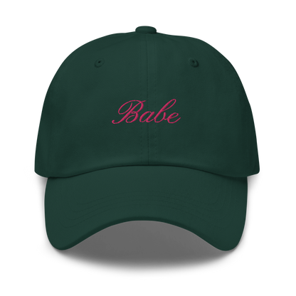 Babe Bachelorette Cursive Embroidered Dad Hat