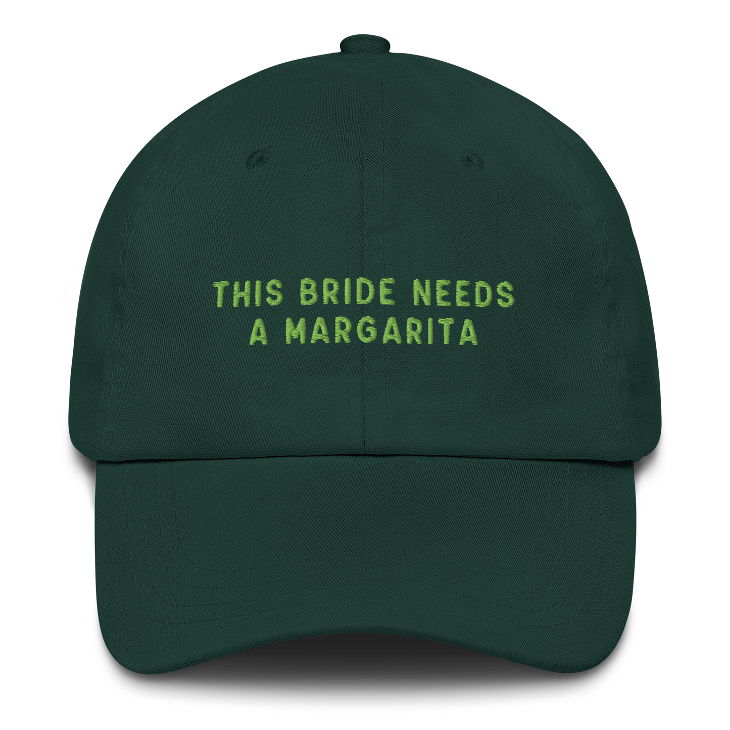 This Bride Needs A Margarita Embroidered Cap