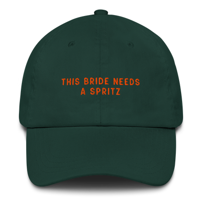 This Bride Needs A Spritz Embroidered Cap