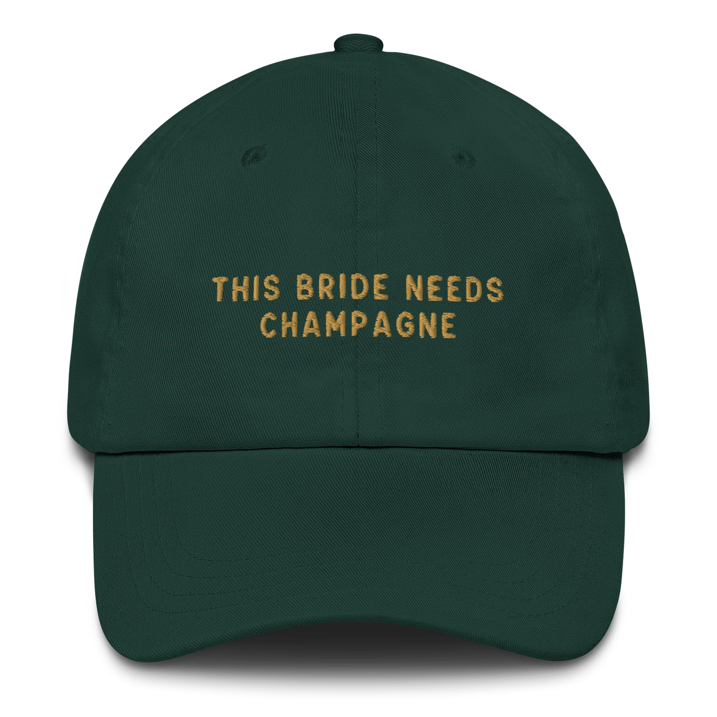 This Bride Needs Champagne Embroidered Cap