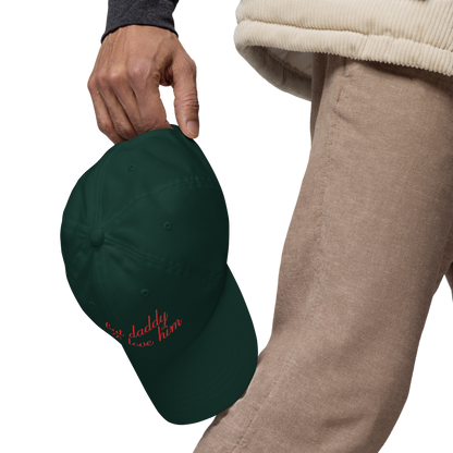 But Daddy I Love Him Cursive Embroidered Dad Hat