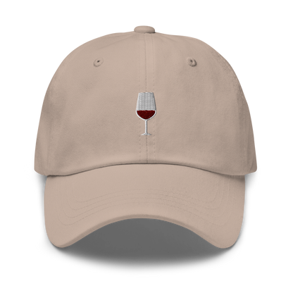 Red Wine Embroidered Dad Hat