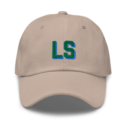 CUSTOM Varsity Initials Green Embroidered Dad Hat