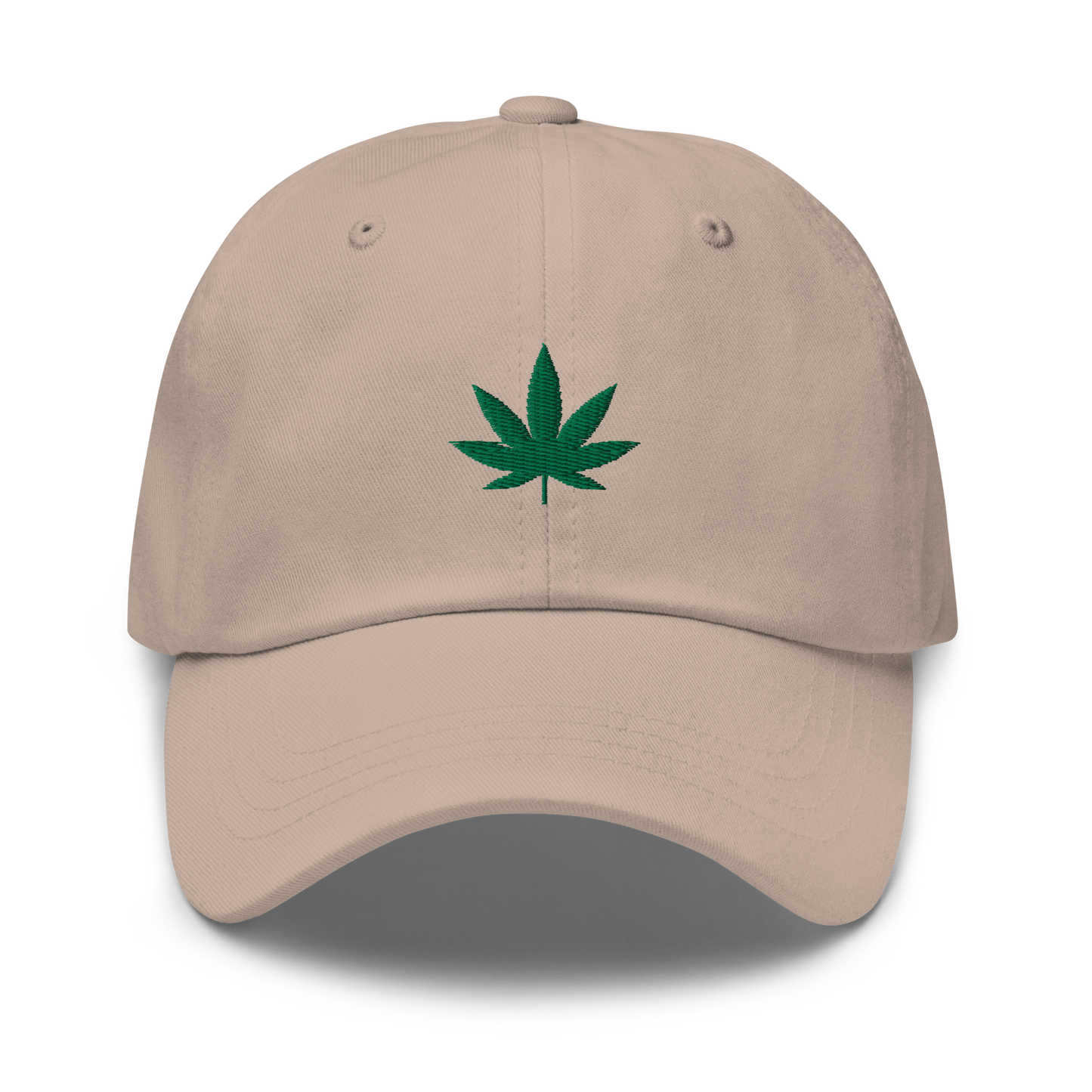 Weed Leaf Embroidered Dad Hat