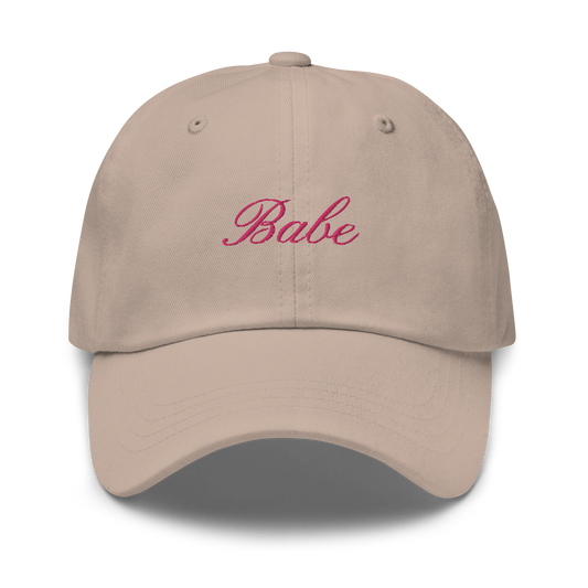 Babe Bachelorette Cursive Embroidered Dad Hat