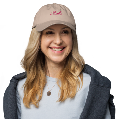 Babe Bachelorette Cursive Embroidered Dad Hat