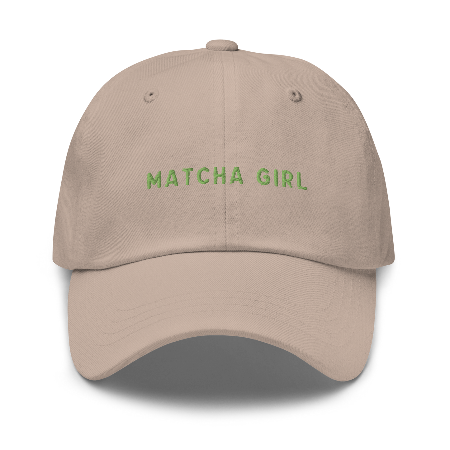 Matcha Girl Embroidered Dad Hat