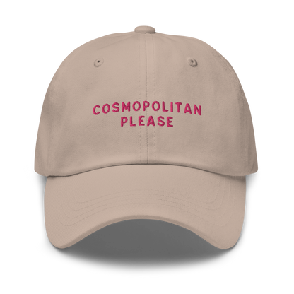 Cosmopolitan Please Cocktail Embroidered Dad Hat