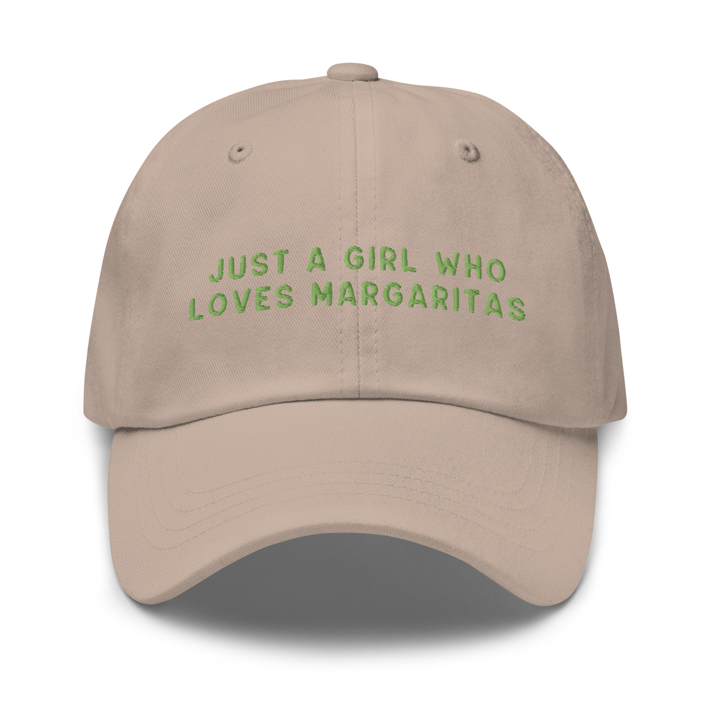 Just A Girl Who Loves Margaritas Embroidered Cap