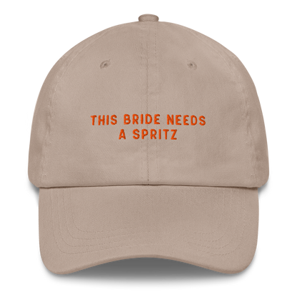 This Bride Needs A Spritz Embroidered Cap