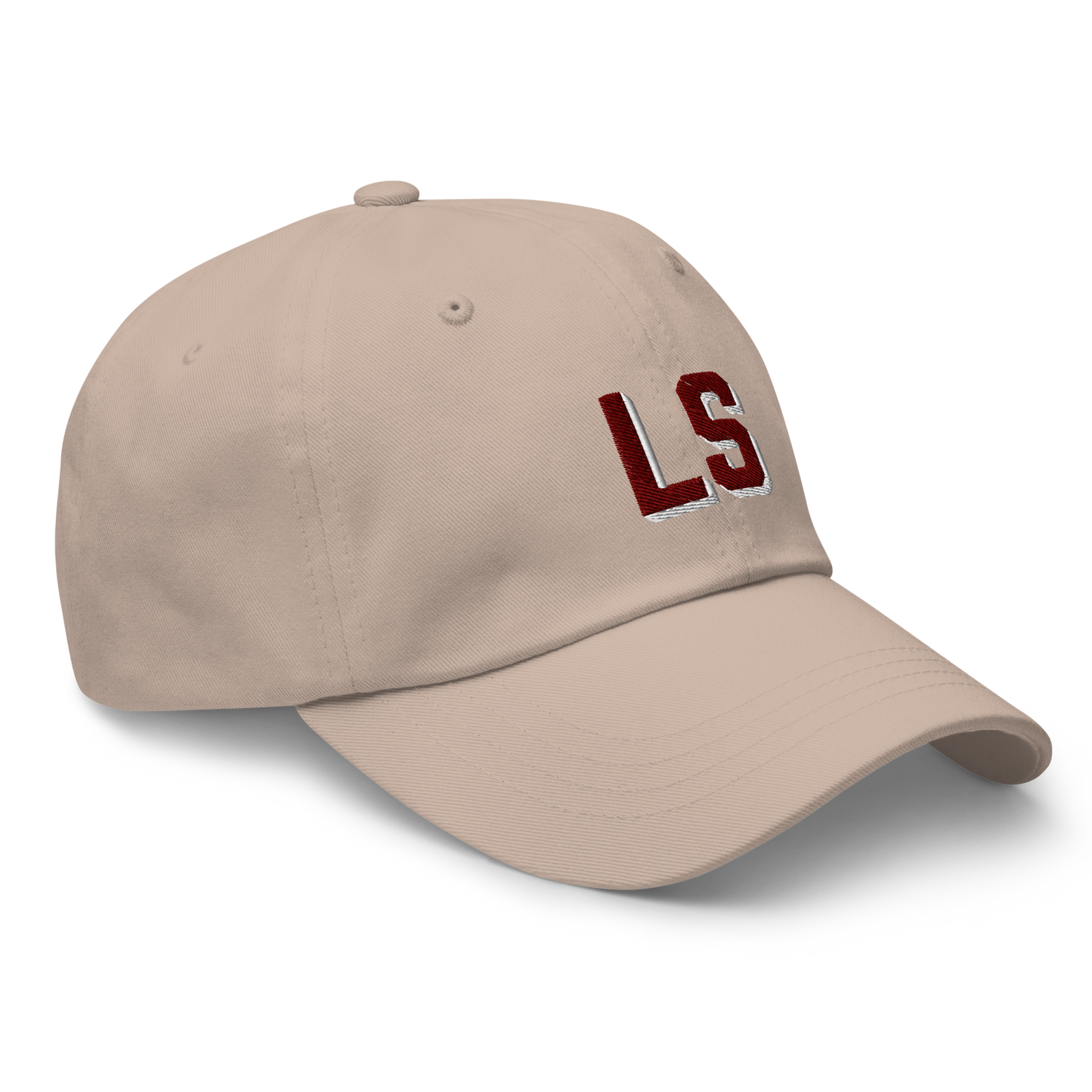 CUSTOM Varsity Initials Maroon Embroidered Dad Hat