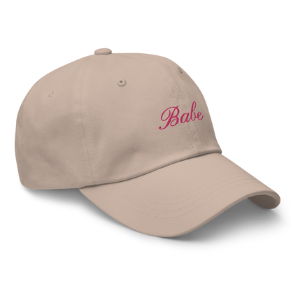 Babe Bachelorette Cursive Embroidered Dad Hat