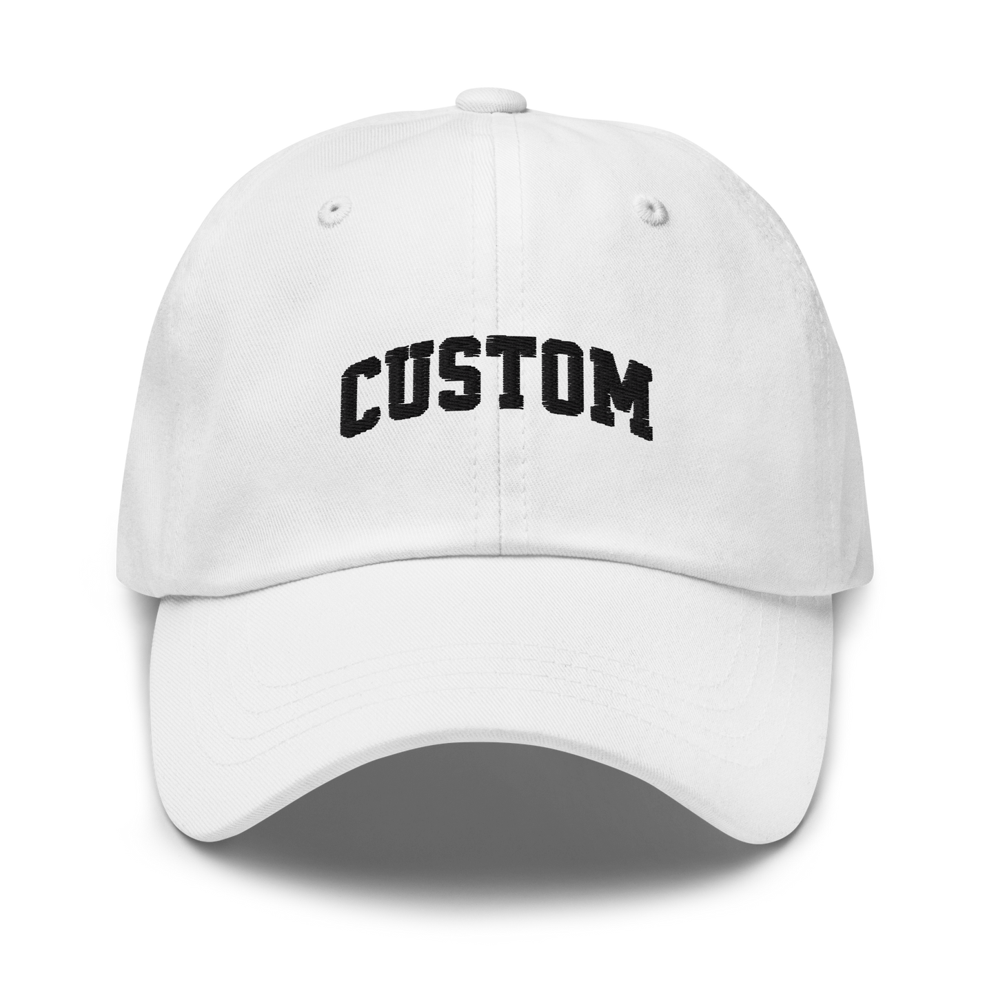 CUSTOM Varsity Font Embroidered Dad Hat