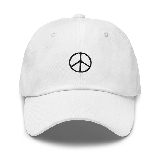 Peace Symbol Embroidered Dad Hat