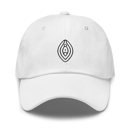 Vulva Feminist Embroidered Dad Hat