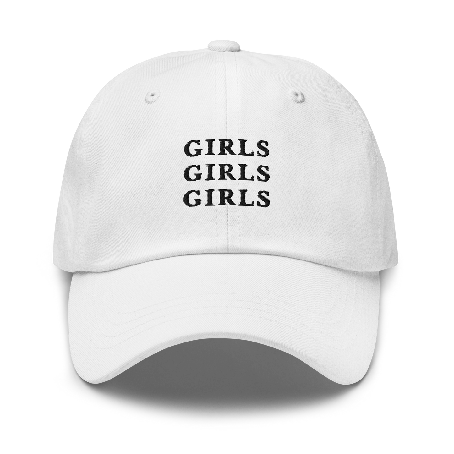 Girls Girls Girls Embroidered Dad Hat