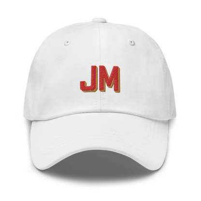 CUSTOM Varsity Initials Red Embroidered Dad Hat