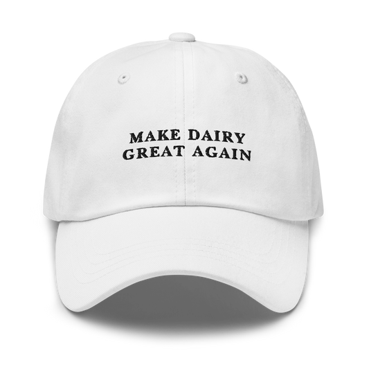 Make Dairy Great Again Embroidered Dad Hat