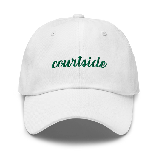 Courtside Tennis Embroidered Dad Hat