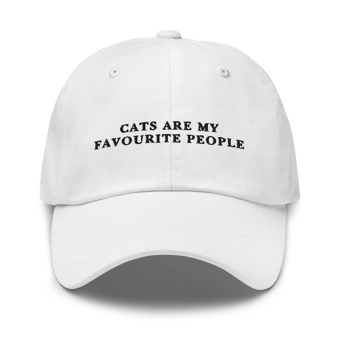 Cats are my Favourite People Embroidered Dad Hat