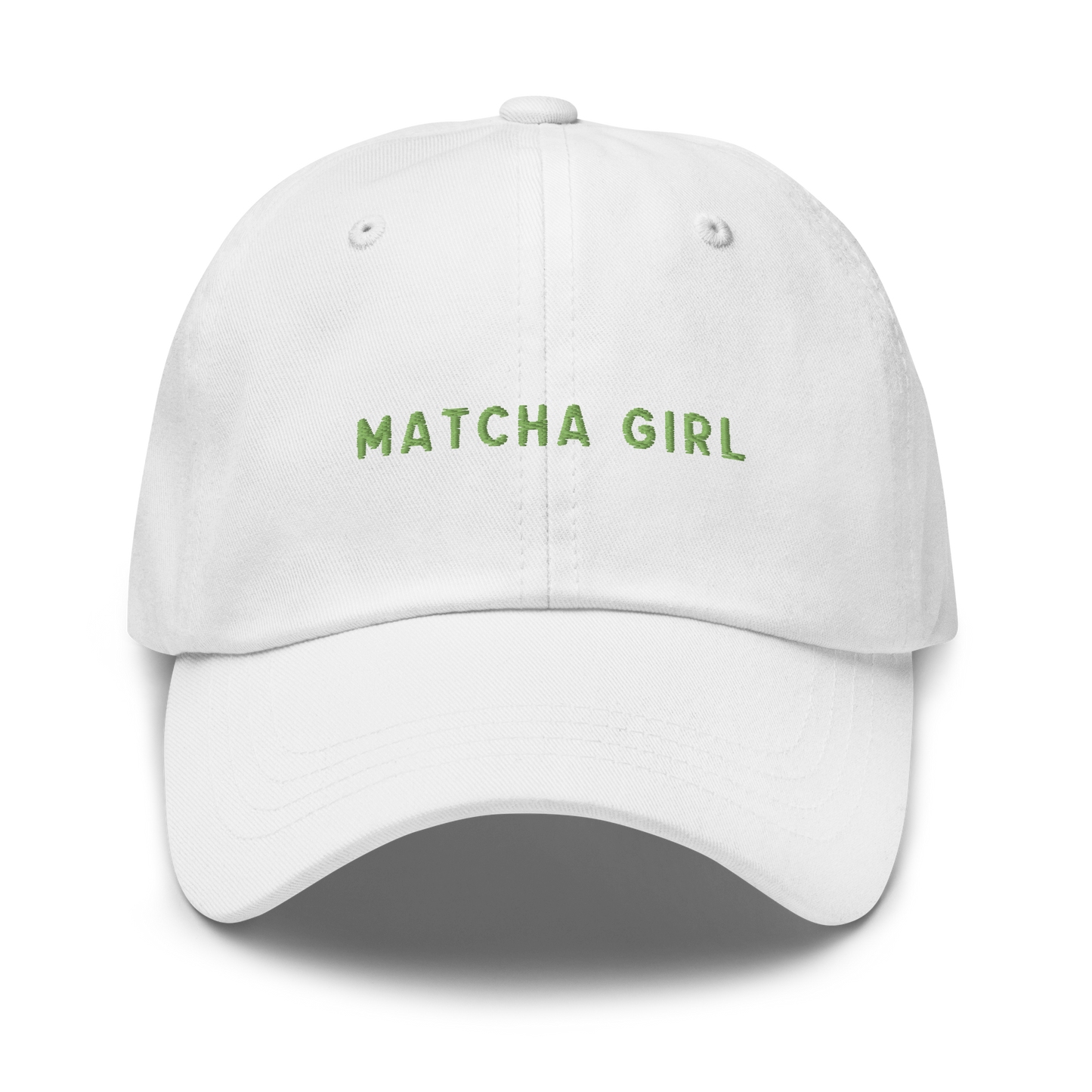 Matcha Girl Embroidered Dad Hat