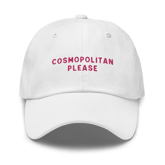 Cosmopolitan Please Cocktail Embroidered Dad Hat