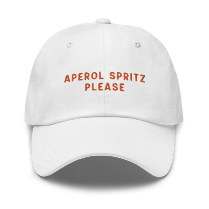 Aperol Spritz Please Cocktail Embroidered Dad Hat