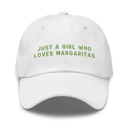 Just A Girl Who Loves Margaritas Embroidered Cap