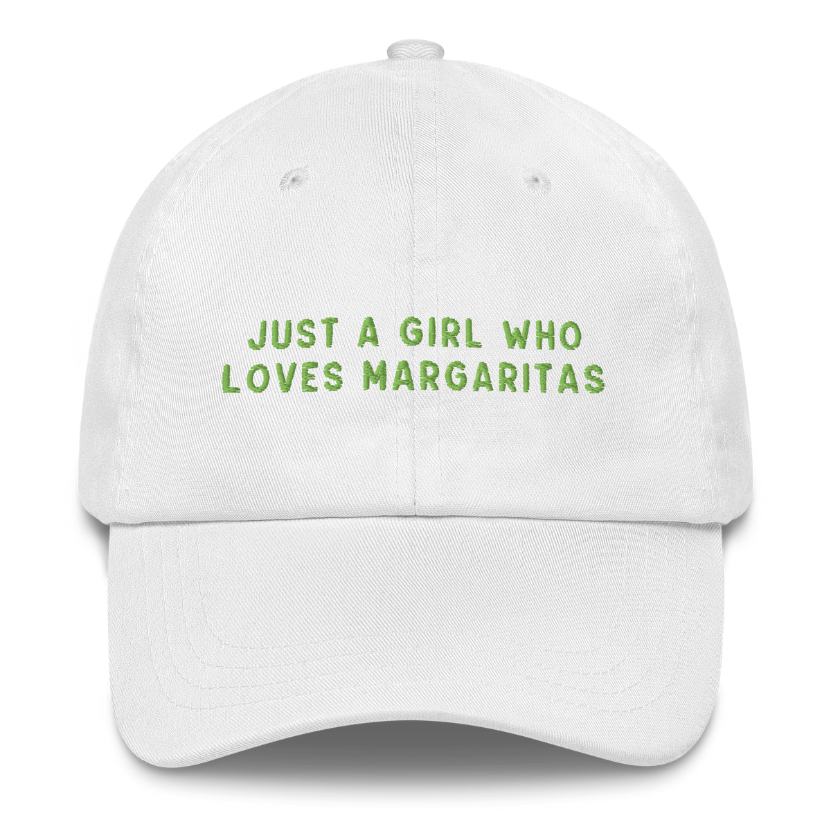 Just A Girl Who Loves Margaritas Embroidered Strapback Cap Hat Just A Girl Who Loves Margaritas Embroidered Cap – girlgangshop main image 2