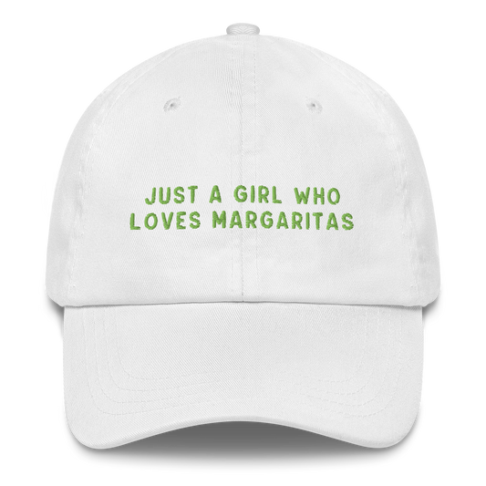 Just A Girl Who Loves Margaritas Embroidered Cap