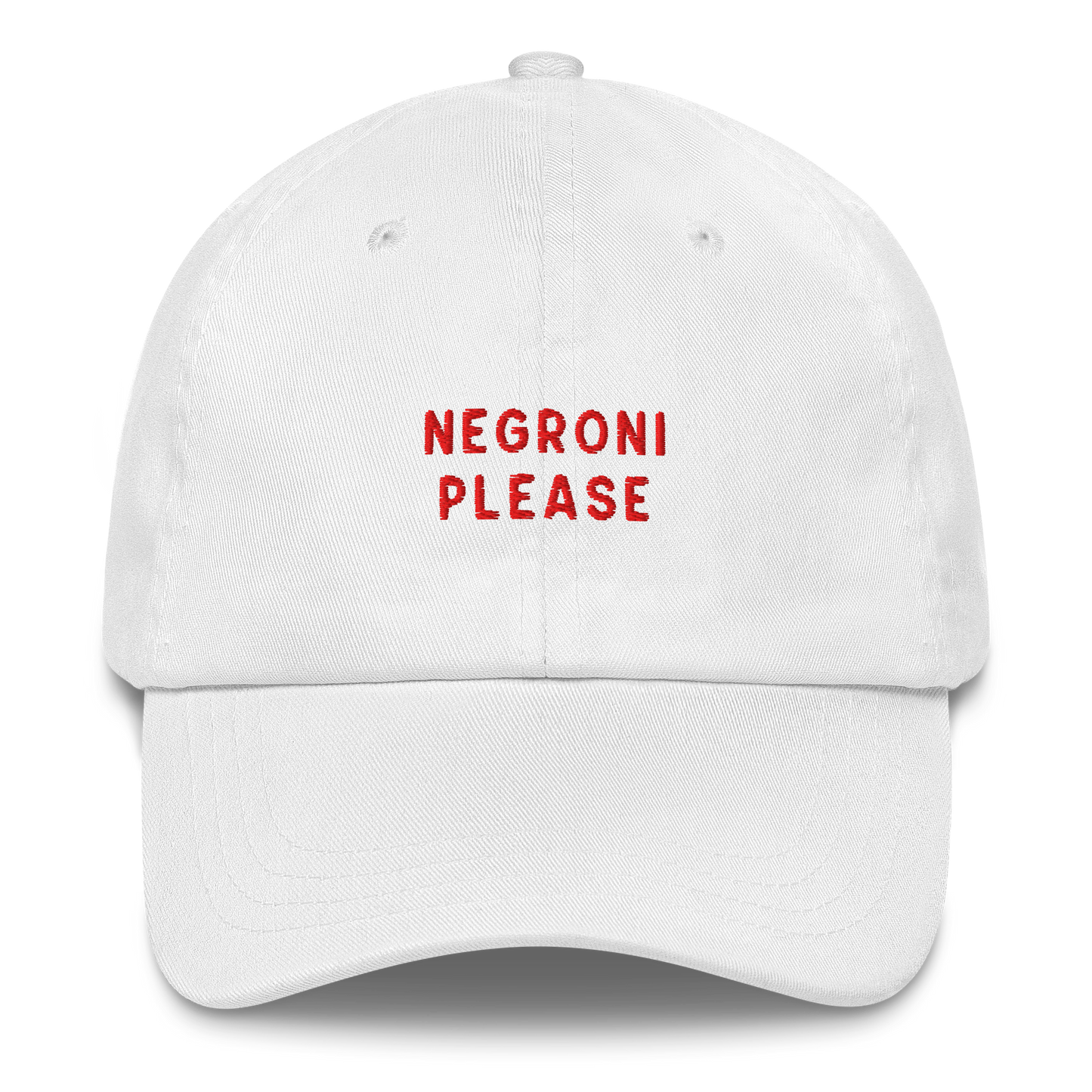 Negroni Please Cocktail Embroidered Dad Hat