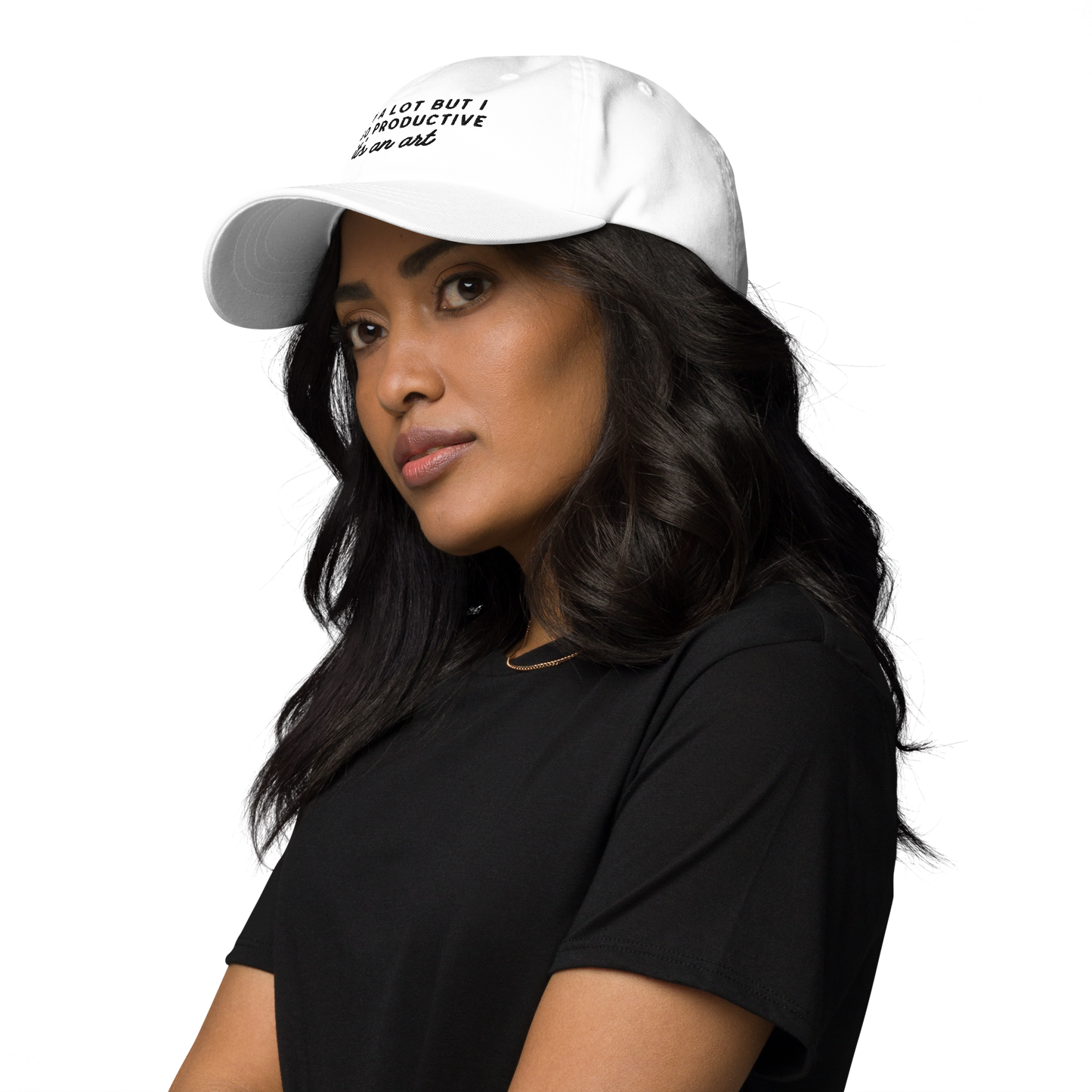 I Cry a Lot Productive ICDWABH Embroidered Dad Hat