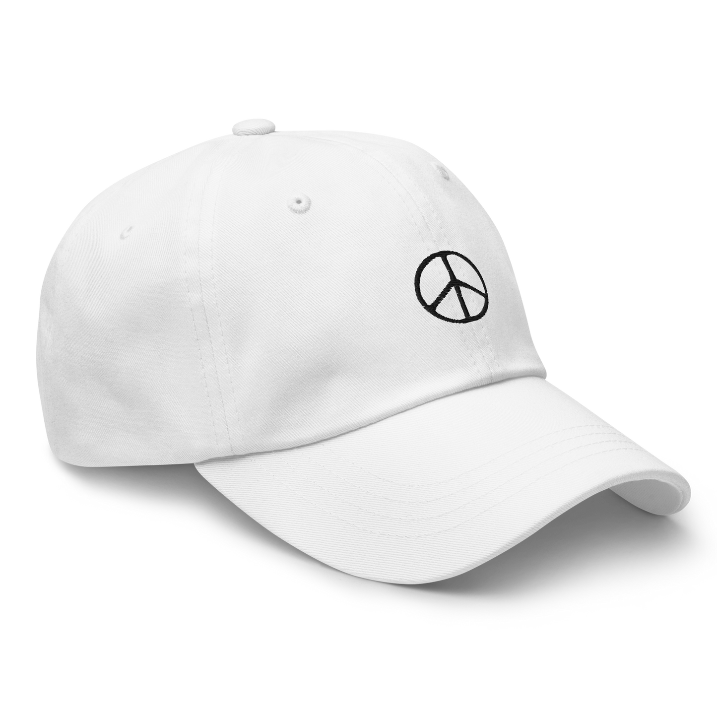 Peace Symbol Embroidered Dad Hat