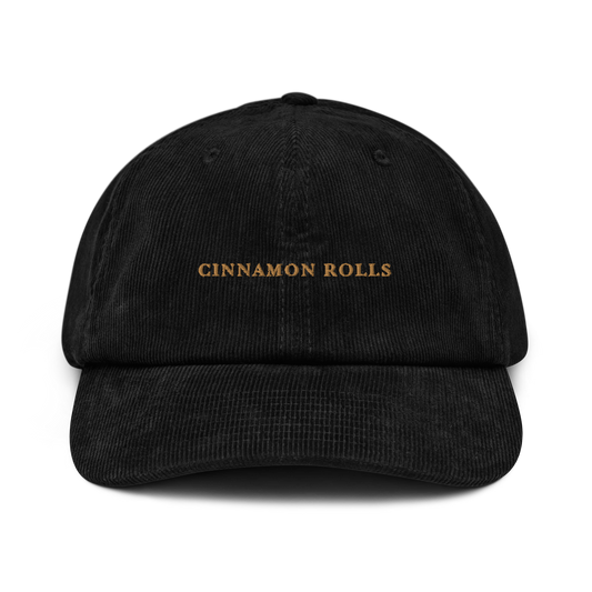 Cinnamon Rolls Embroidered Corduroy Cap