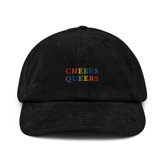 Cheers Queers Pride Embroidered Corduroy Cap