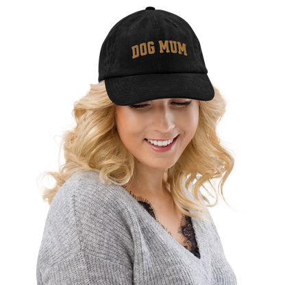 Dog Mum Embroidered Corduroy Hat