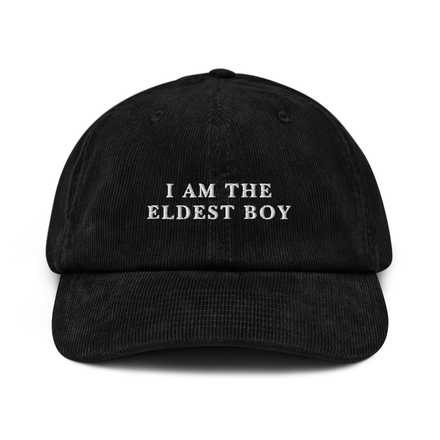 I Am The Eldest Boy Succession Embroidered Corduroy Hat