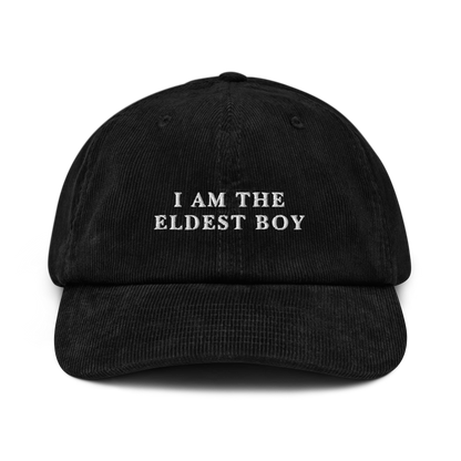 I Am The Eldest Boy Succession Embroidered Corduroy Hat