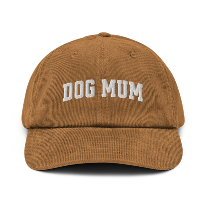 Dog Mum Embroidered Corduroy Hat