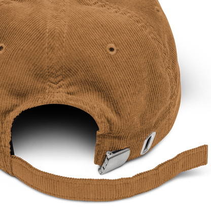 Running Late Embroidered Corduroy Hat