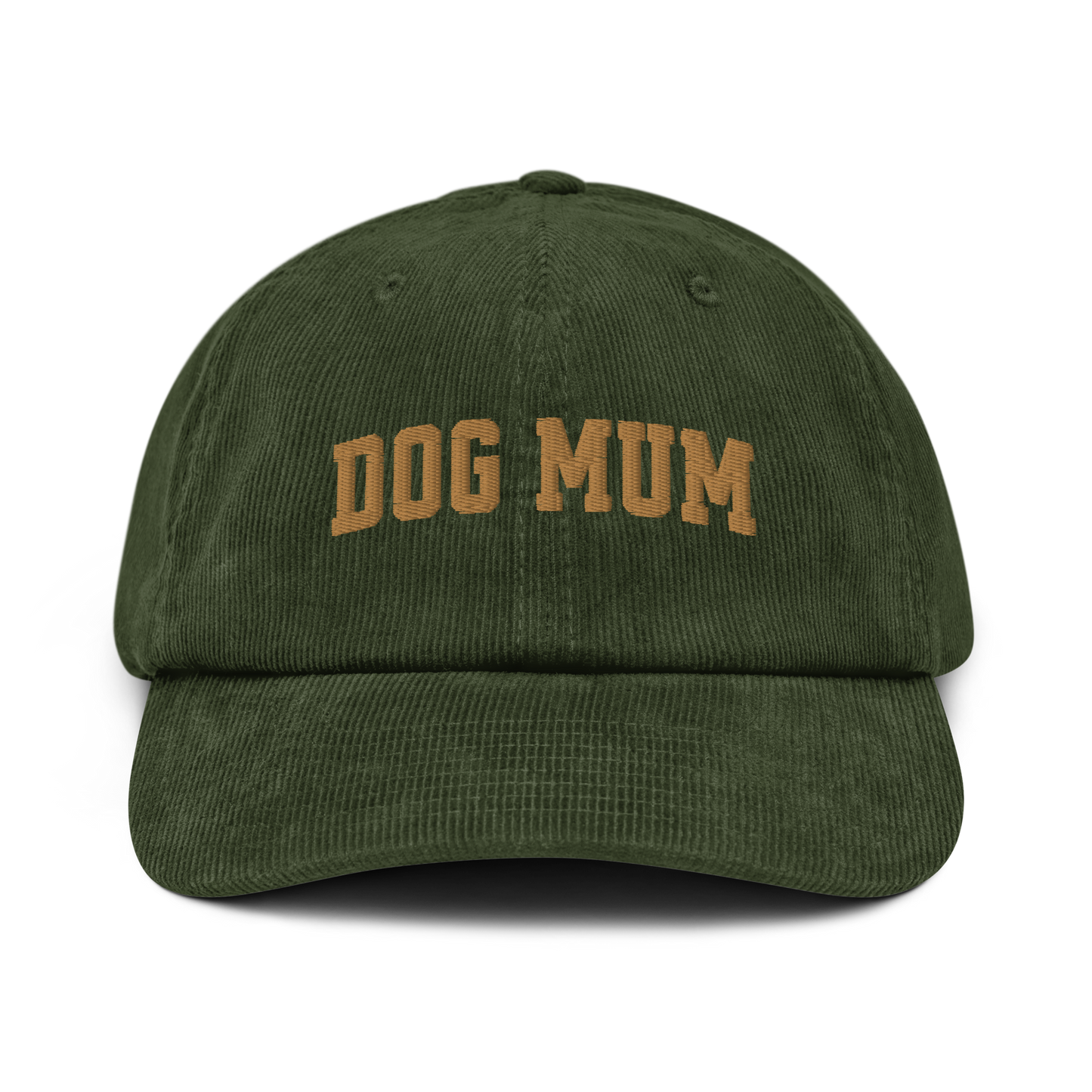 Dog Mum Embroidered Corduroy Hat