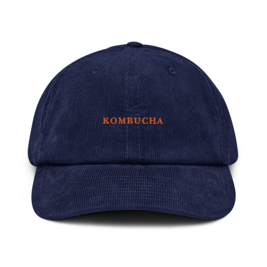 Kombucha Embroidered Corduroy Cap